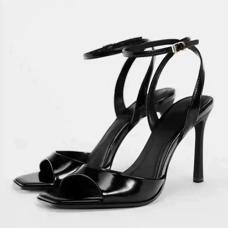 Women's Ankle Buckle High Heeled Sandals