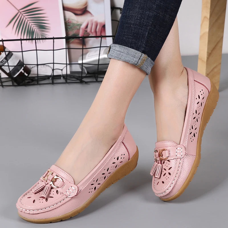 women's  cowhide leather shoes