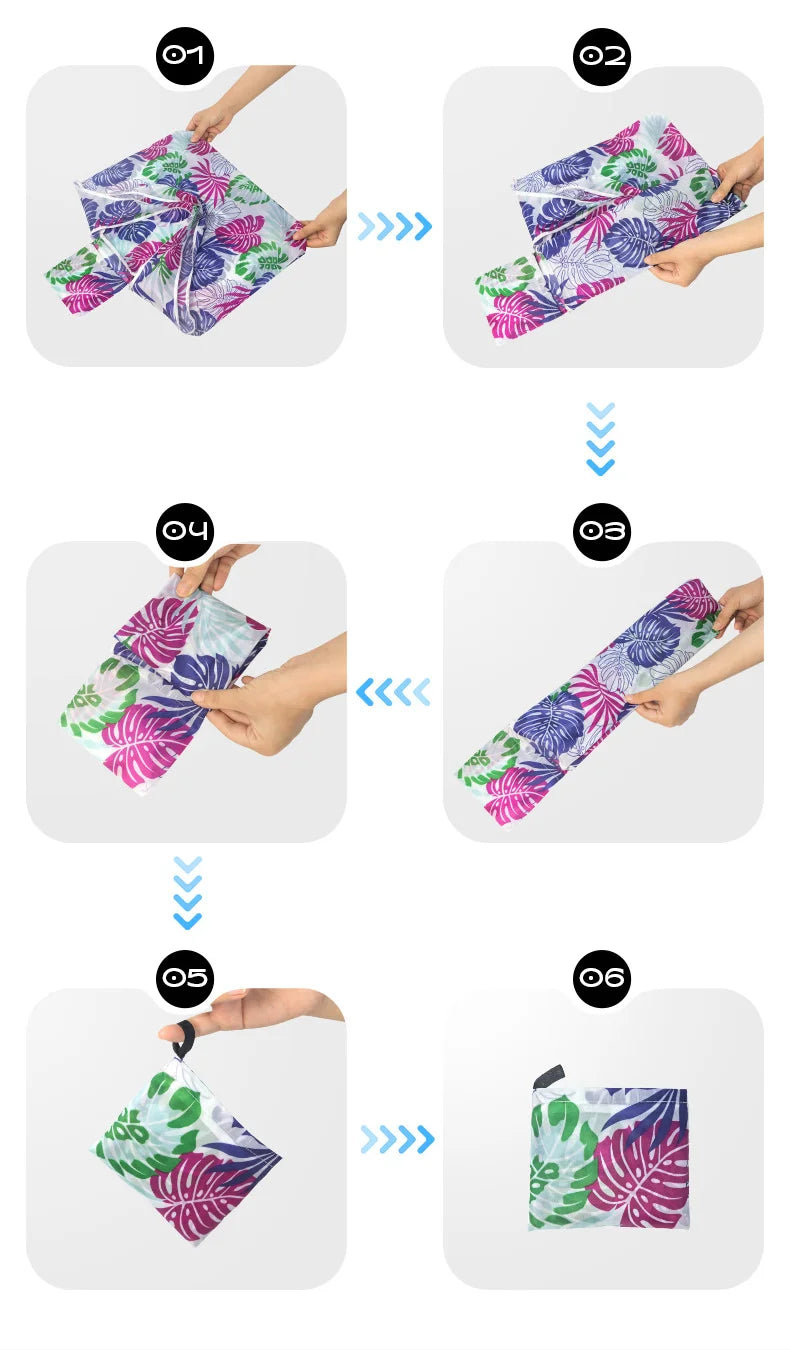 Women's Large Capacity Leopard Print Hand Shopping Bag