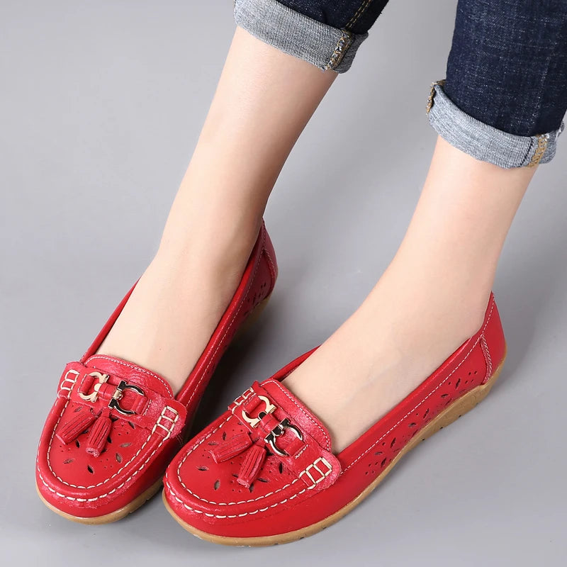 women's  cowhide leather shoes