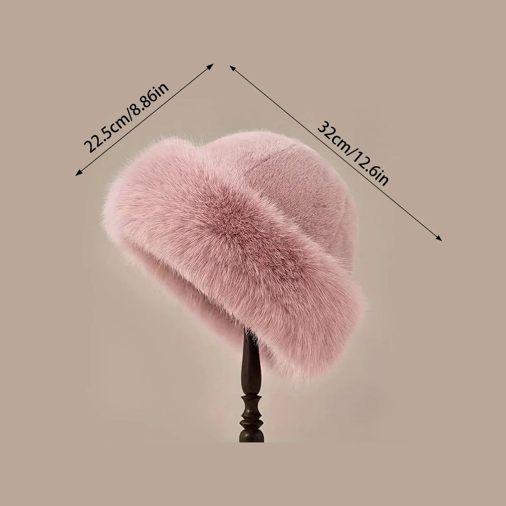 Women's Thicken Plush Warm Fur Hat