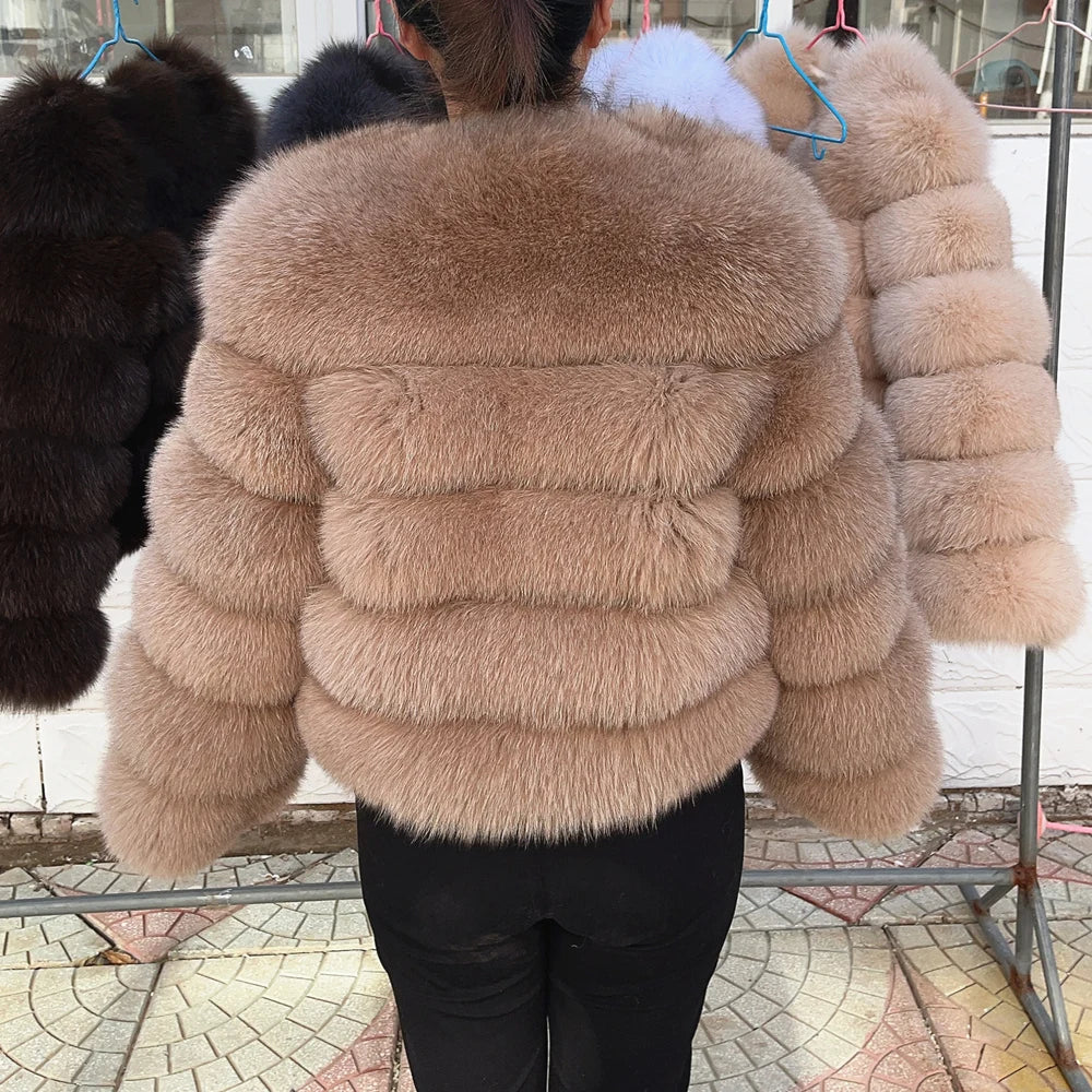 Women's Fashion  Fox Fur Coat Real Winter