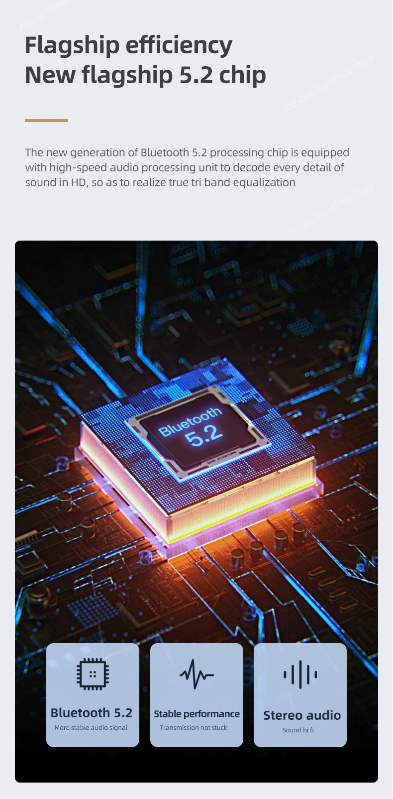 Choice Lenovo LP5 Wireless Bluetooth Earbuds HiFi Music Earphone with Mic Headphones Sports Waterproof Headset Business Type-c