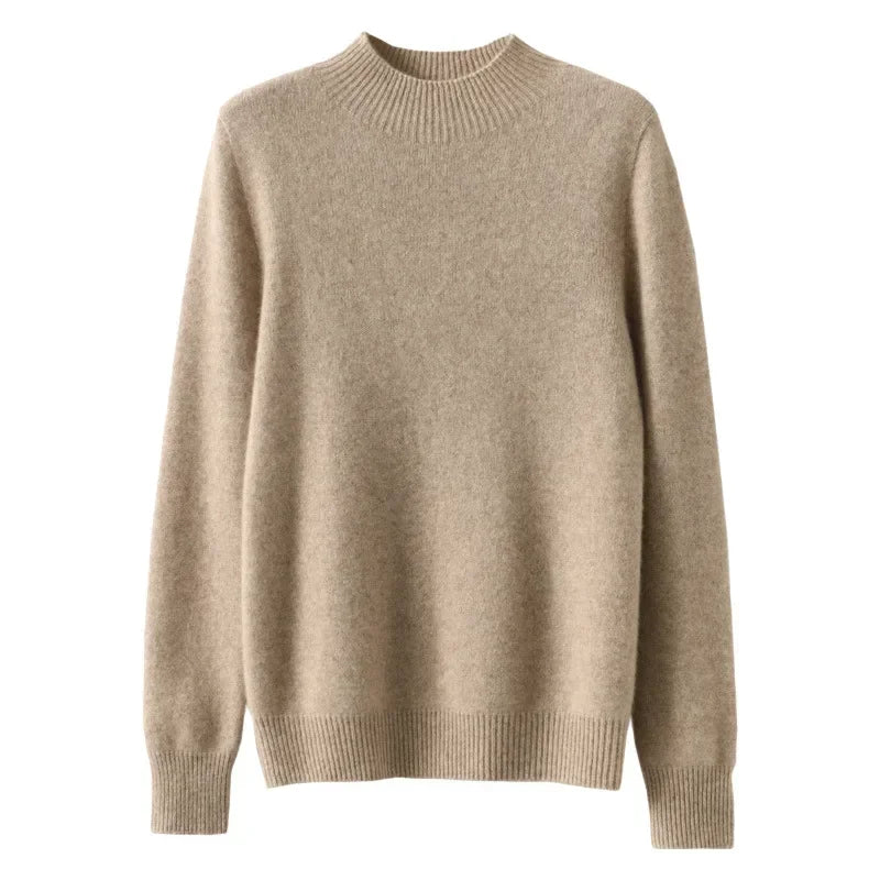 Winter Women's Basic Knitwear Solid Long Sleeve Pullovers