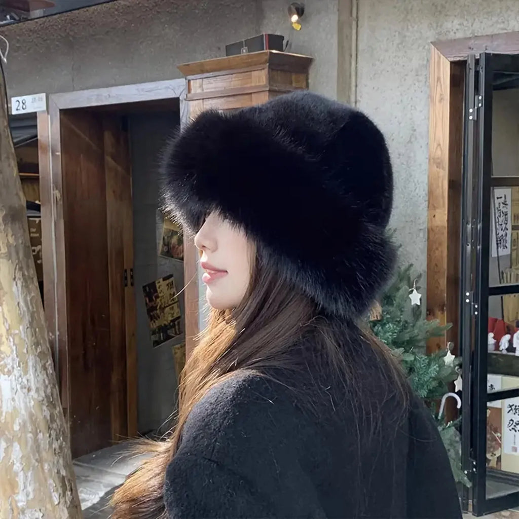 Women's Thicken Plush Warm Fur Hat