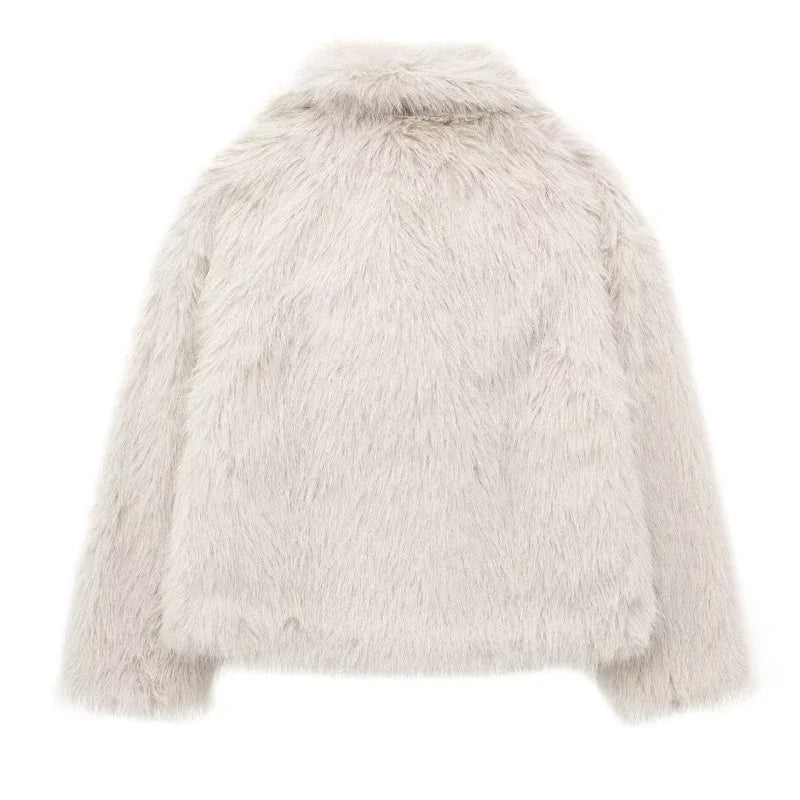 Women's Plush Fluffy Fur Coat