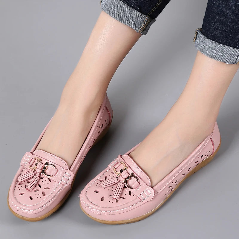 women's  cowhide leather shoes