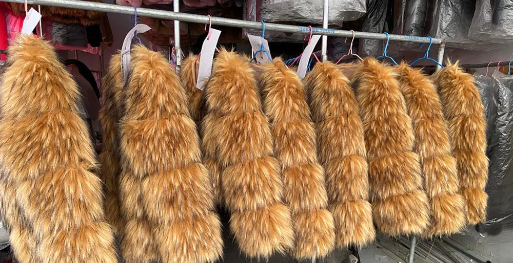 Women's thick Faux Fur Coat  Jacket