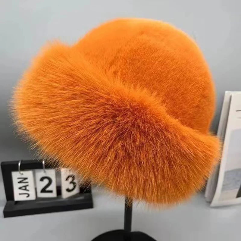 Women's Thicken Plush Warm Fur Hat