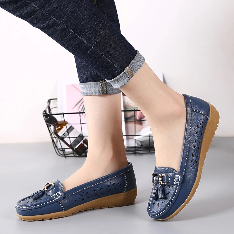 women's  cowhide leather shoes