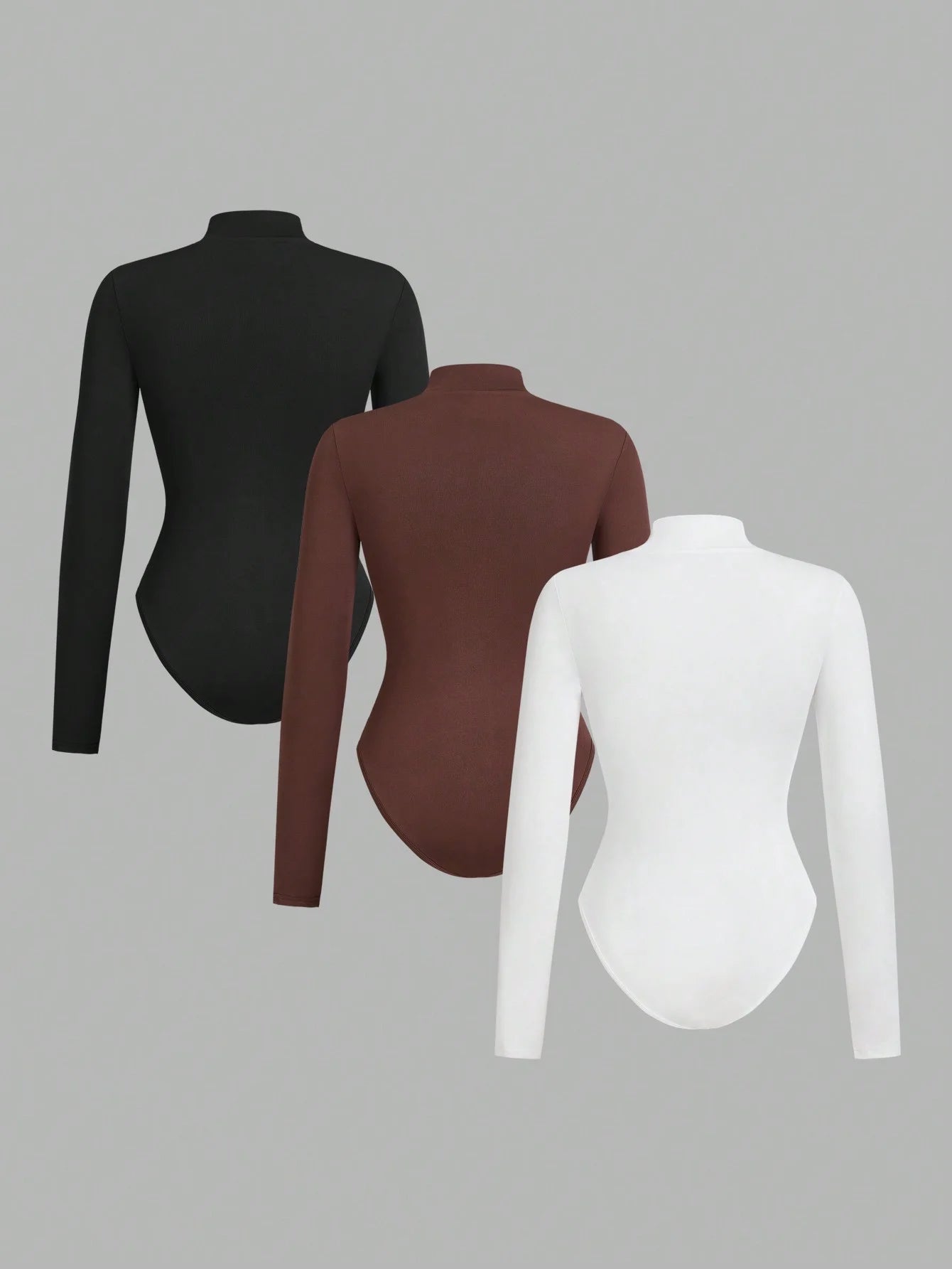 Women's high neck long sleeve body suit