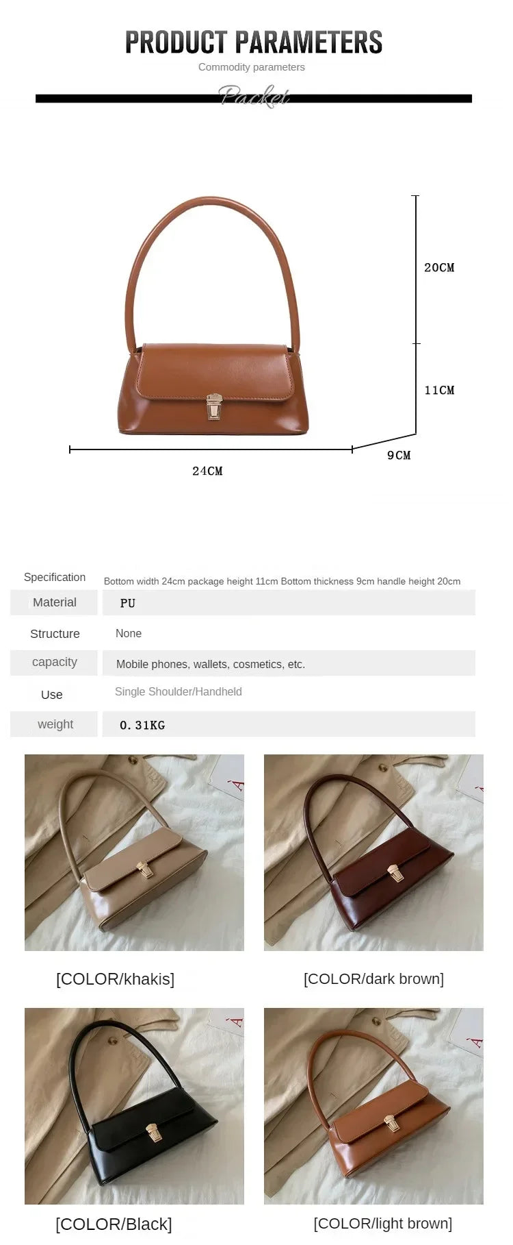 Women Fashion Design Underarm Shoulder Bag