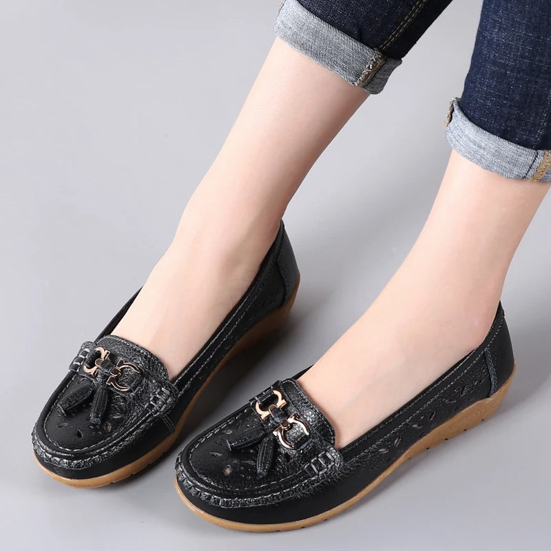 women's  cowhide leather shoes
