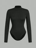 Women's high neck long sleeve body suit