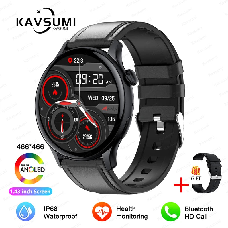 Ladies Smart Watch Amoled HD GPS Track Sports Heart Rate Bluetooth