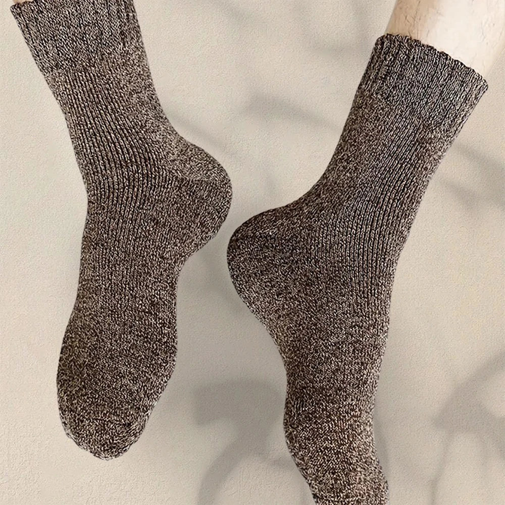 3/5 Pairs Of Thick Woolen Socks For Men,