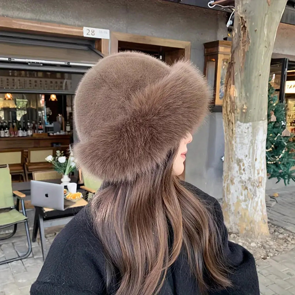 Women's Thicken Plush Warm Fur Hat