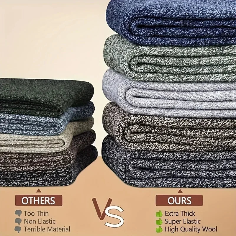 3 Pairs Men's Winter Warm Thick Socks,