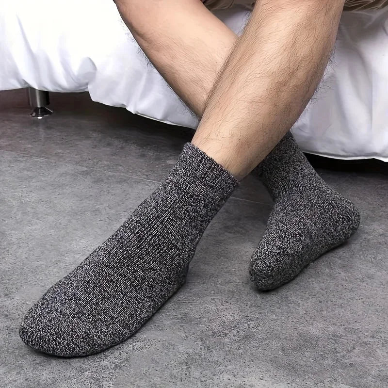 3 Pairs Men's Winter Warm Thick Socks,
