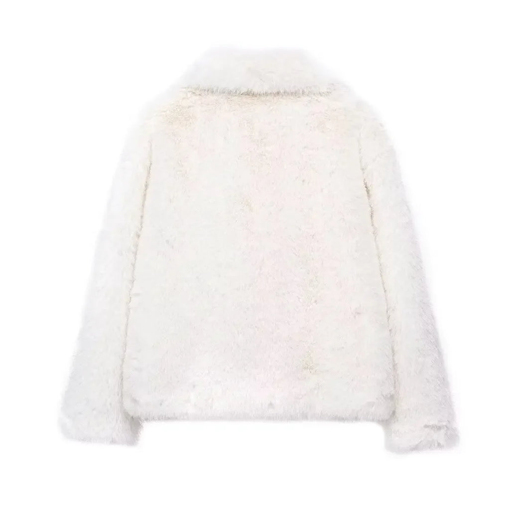 Women's Plush Fluffy Fur Coat