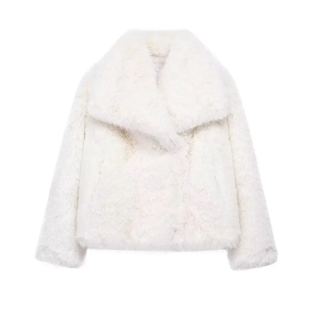 Women's Plush Fluffy Fur Coat