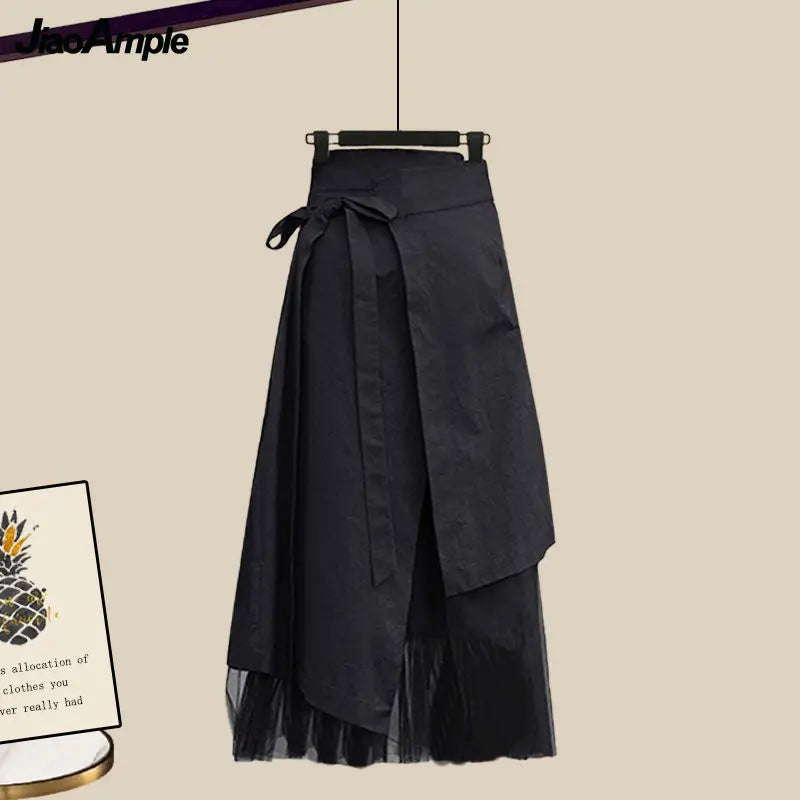 Women's Spring Autumn New Fashion  Two Piece Knit Sweater+Strap