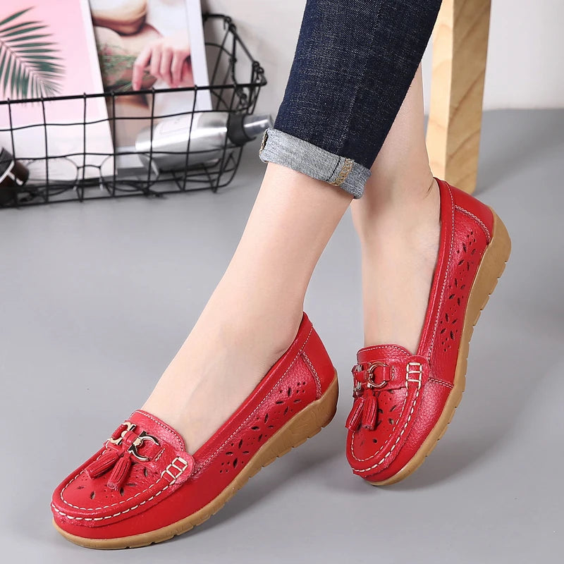 women's  cowhide leather shoes