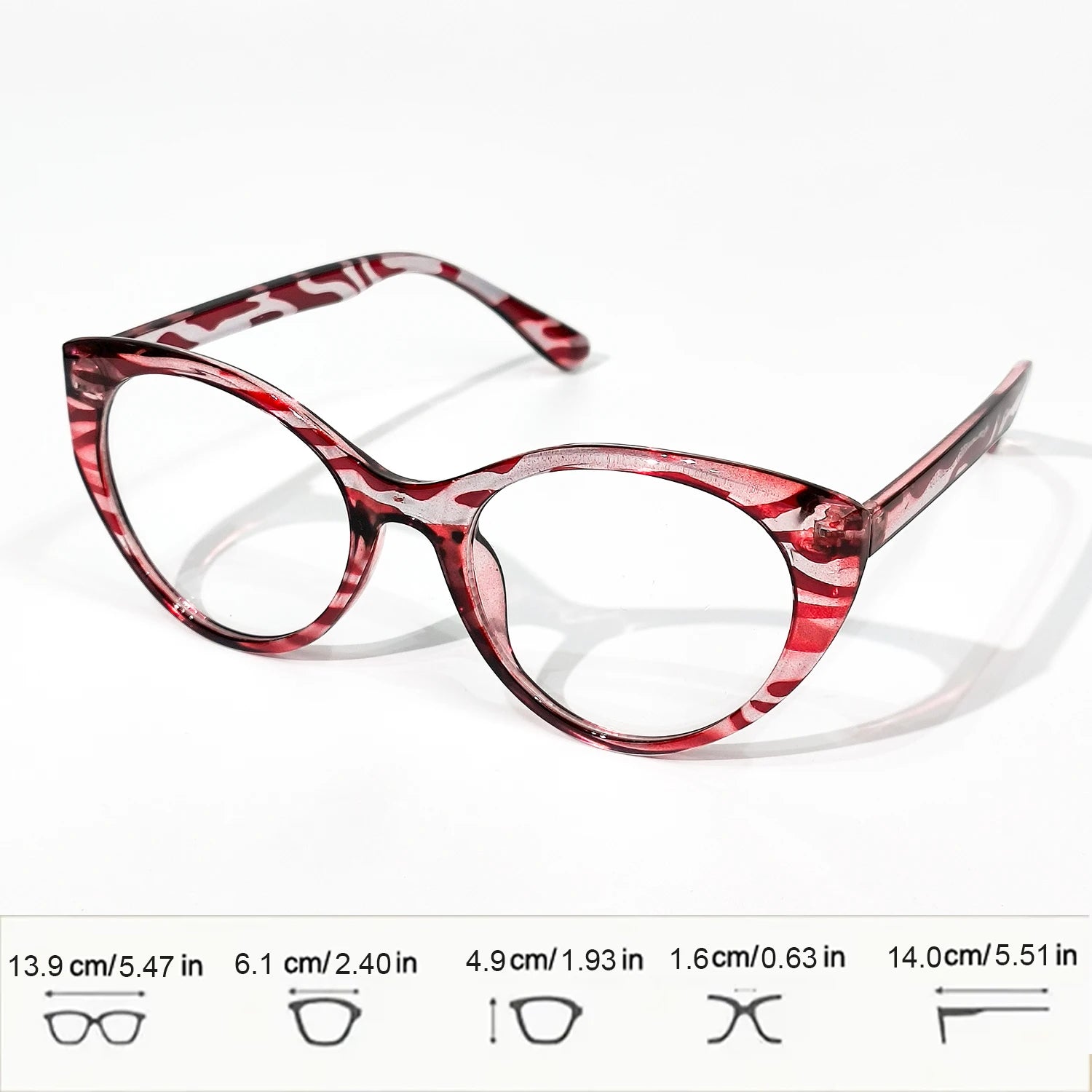2pcs Cat Eye Reading Glasses