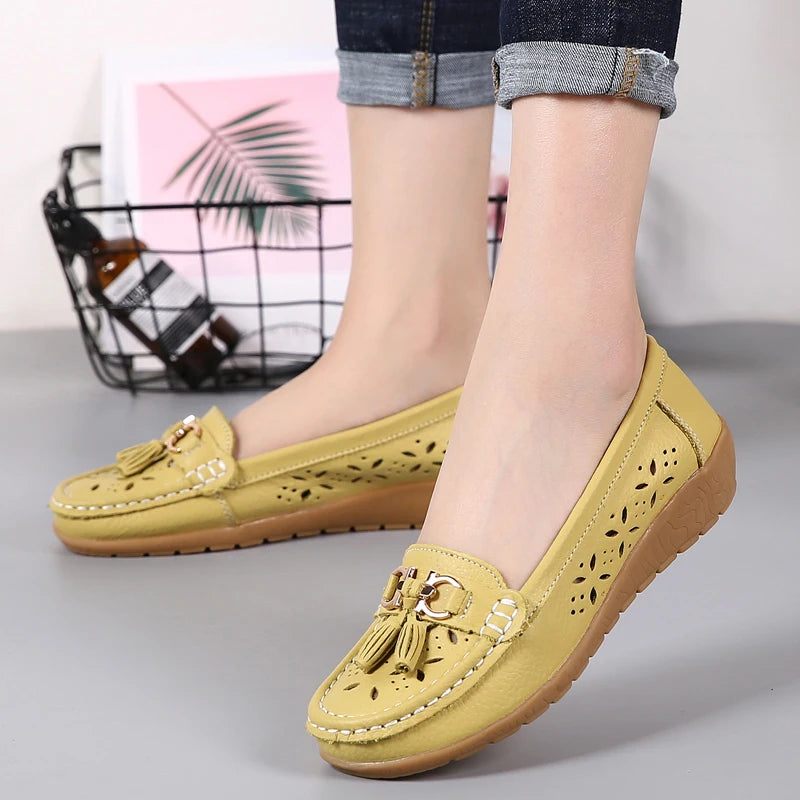 women's  cowhide leather shoes