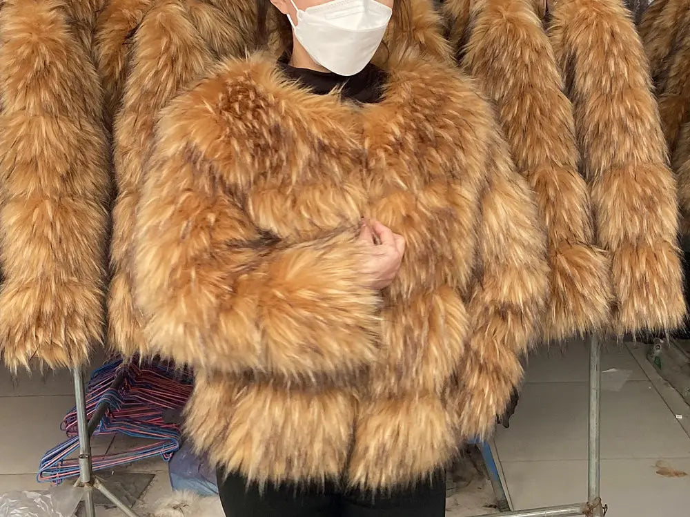 Women's thick Faux Fur Coat  Jacket