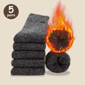 3/5 Pairs Of Thick Woolen Socks For Men,