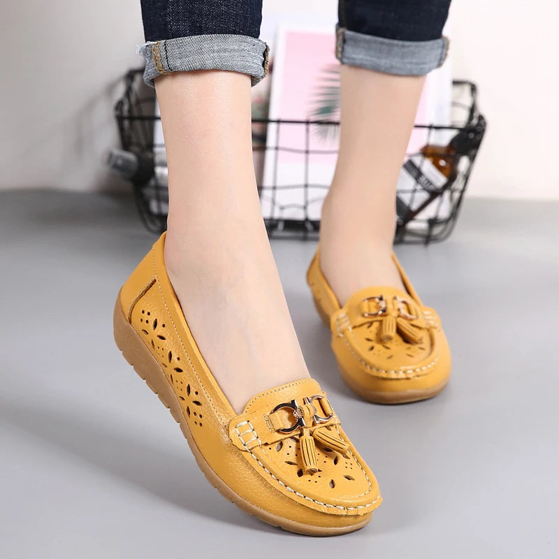women's  cowhide leather shoes