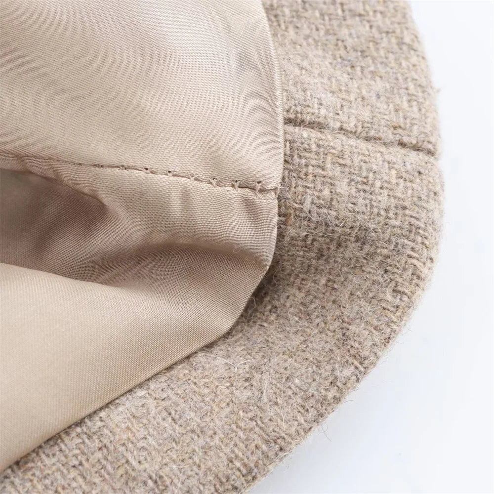 Women's Belt Warm Fur Collar Coat