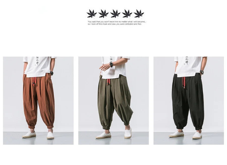 Men Loose Harem Pants