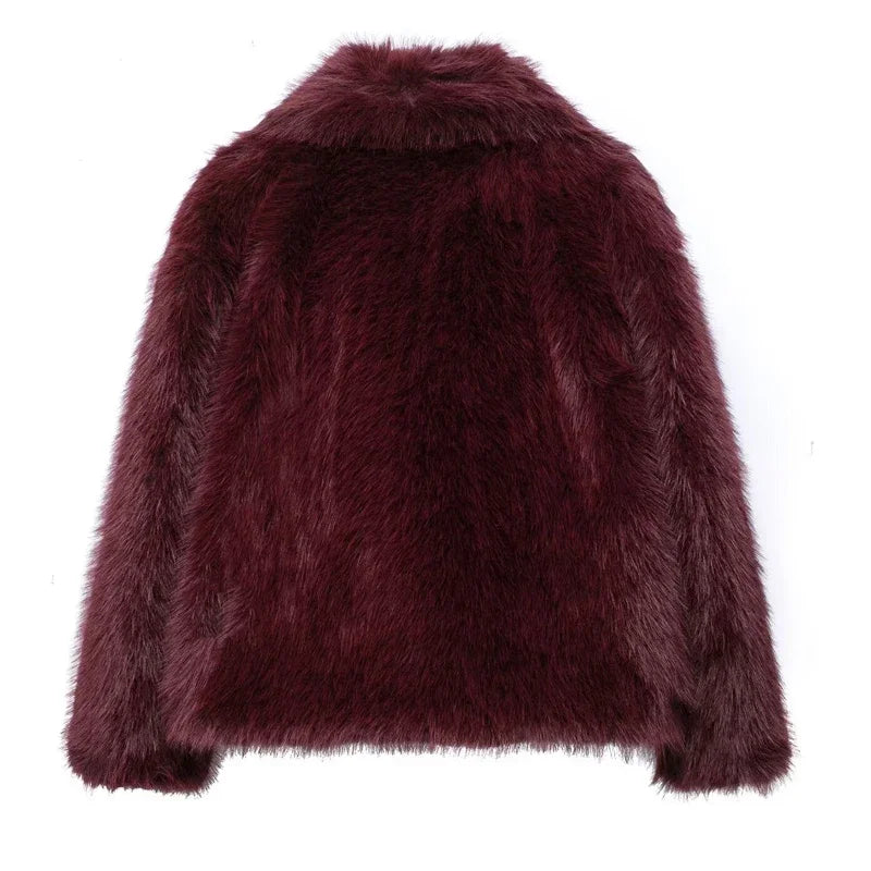 Women's Plush Fluffy Fur Coat