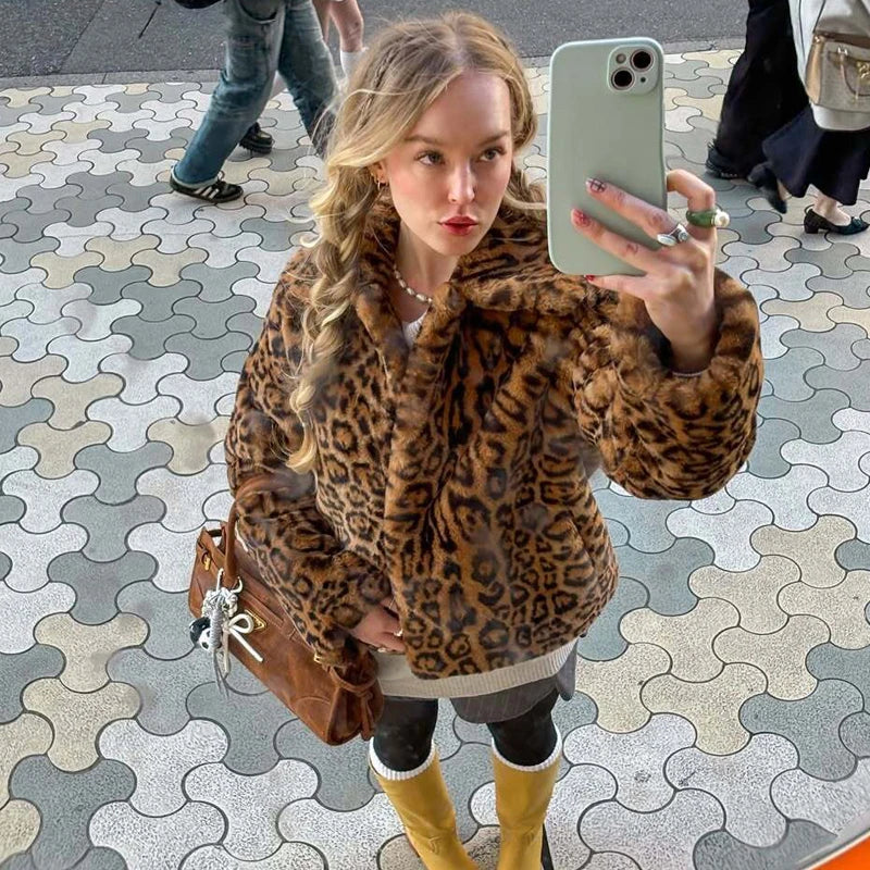 Women's Plush Fluffy Fur Coat